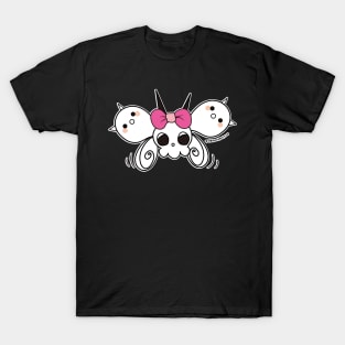 kawaii cute ghost cute skull, cute halloween T-Shirt